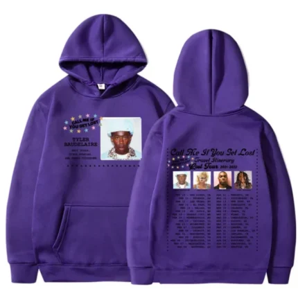 Tyler The Creator Call Me If You Get Lost Purple Hoodie