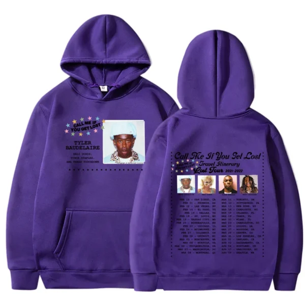 Tyler The Creator Call Me If You Get Lost Purple Hoodie Tyler The Creator Call Me If You Get Lost Purple Hoodie