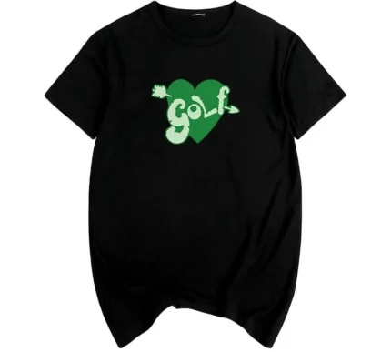 Tyler The Creator Golf Wang Heart Logo T-shirt Black