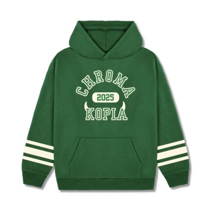 CHROMAKOPIA MERCH - CHROMAKOPIA SIGNATURE VARSITY GREEN TOUR HOODIE – Chromakopia Merch