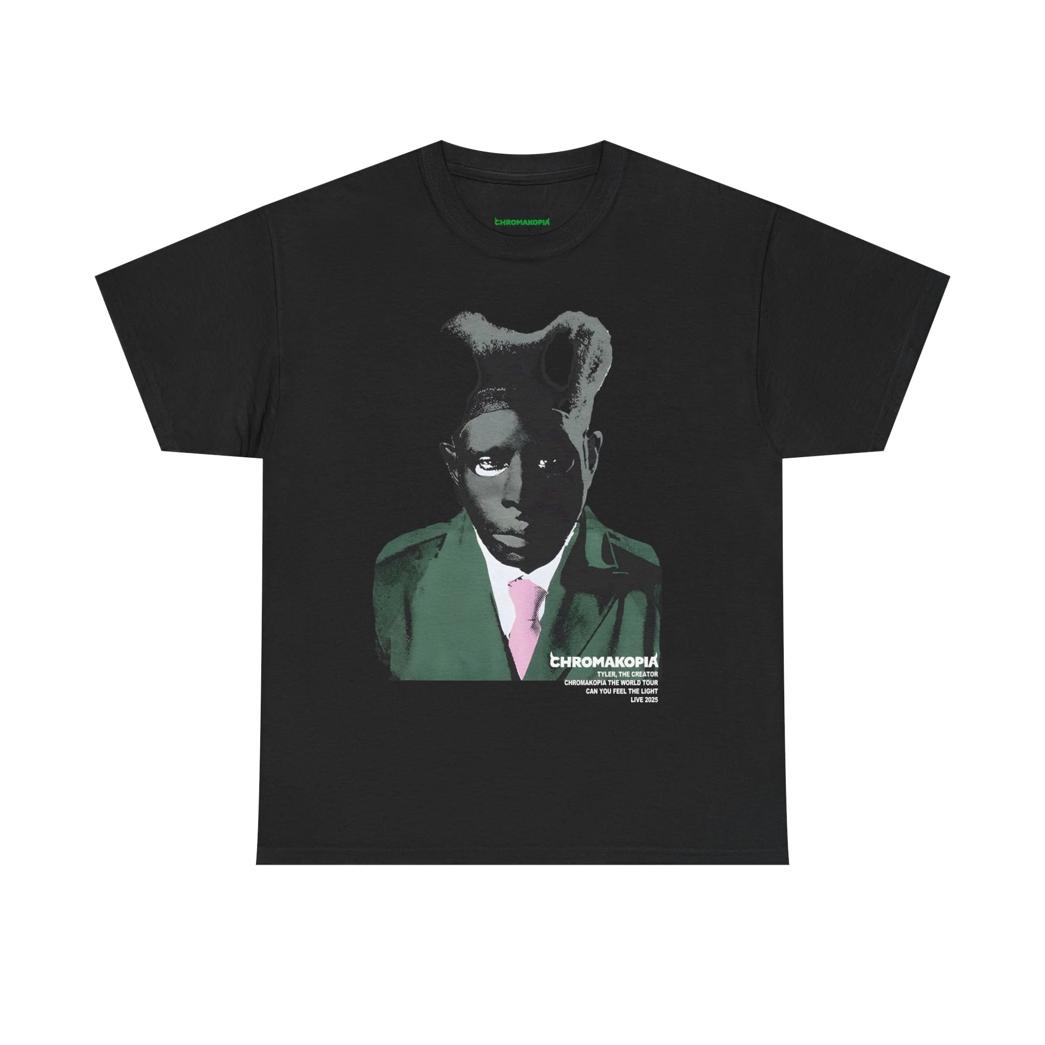 CHROMAKOPIA TYLER FACE BLACK TEE CHROMAKOPIA TYLER FACE BLACK TEE