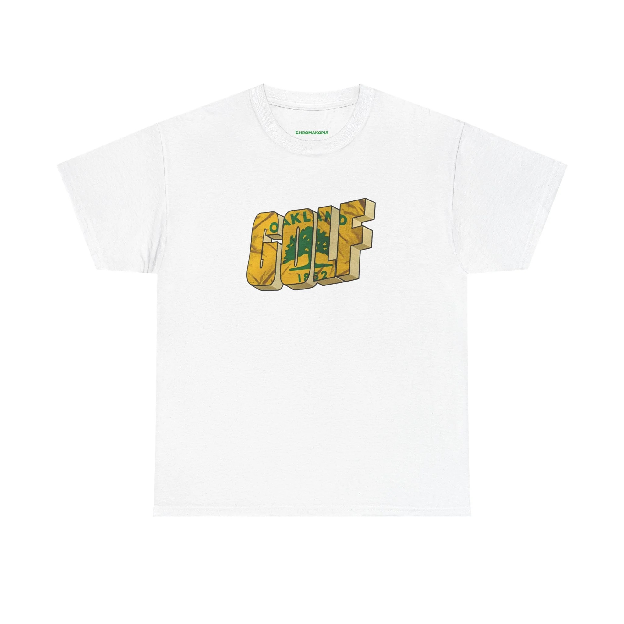 CHROMAKOPIA MERCH - GOLF OAKLAND WHITE T-SHIRT CHROMAKOPIA MERCH - GOLF OAKLAND WHITE T-SHIRT